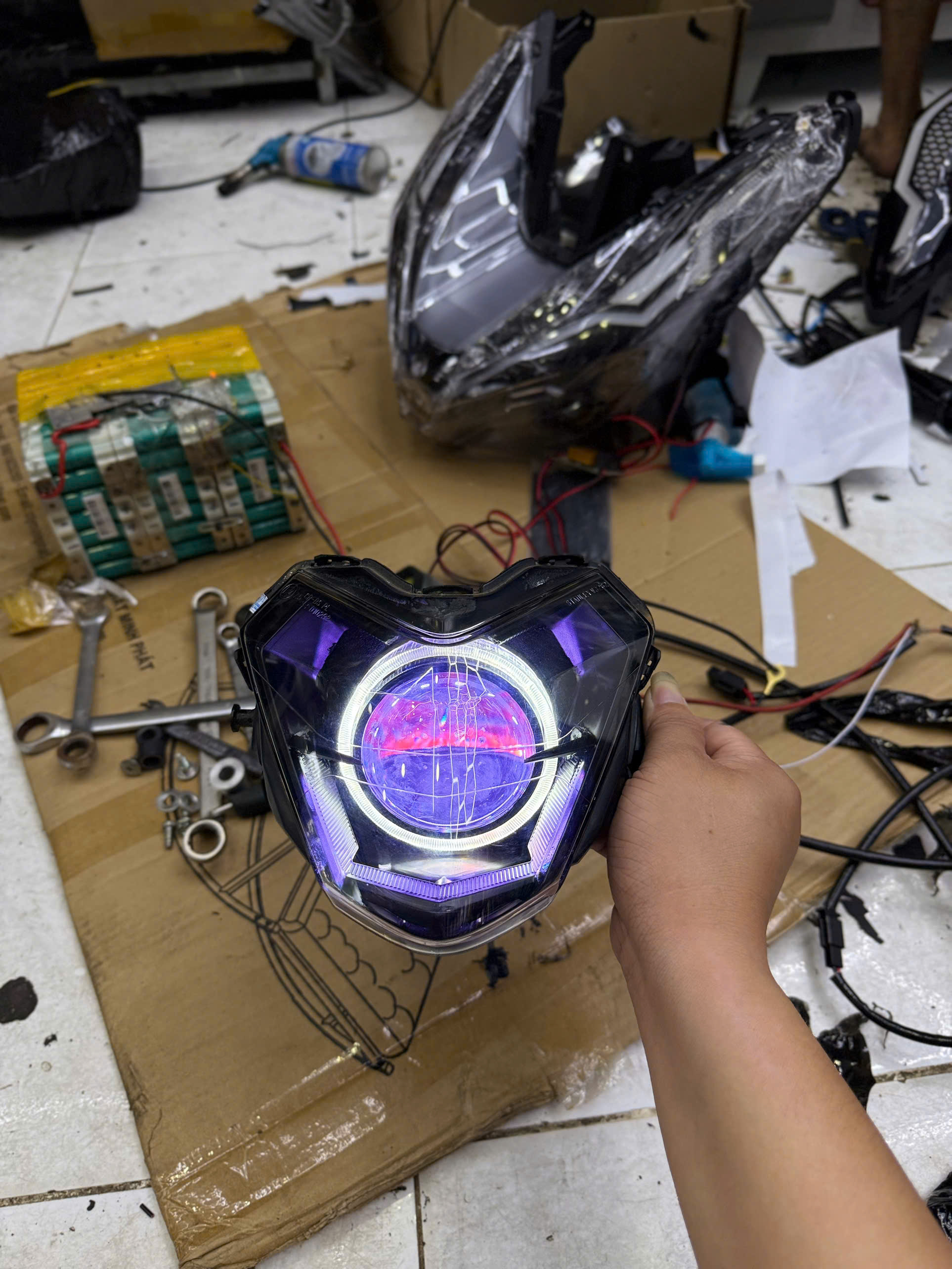 Cụm Pha Đèn Winner V1 Full Mạch