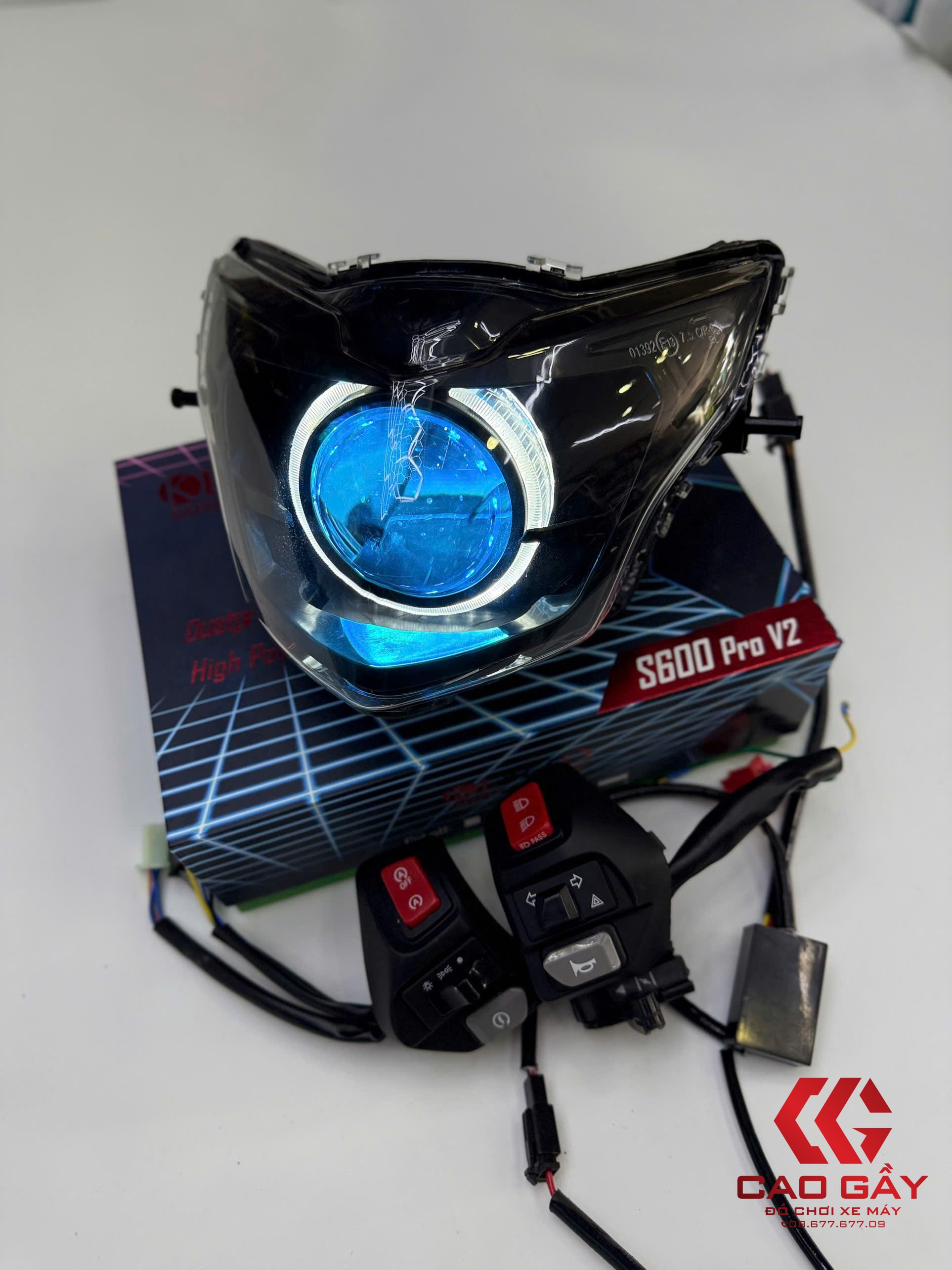 Pha Đèn Ex135 Bi Kenzo S600 Pro V2 Full Mạch Kèm Cùm Nvx