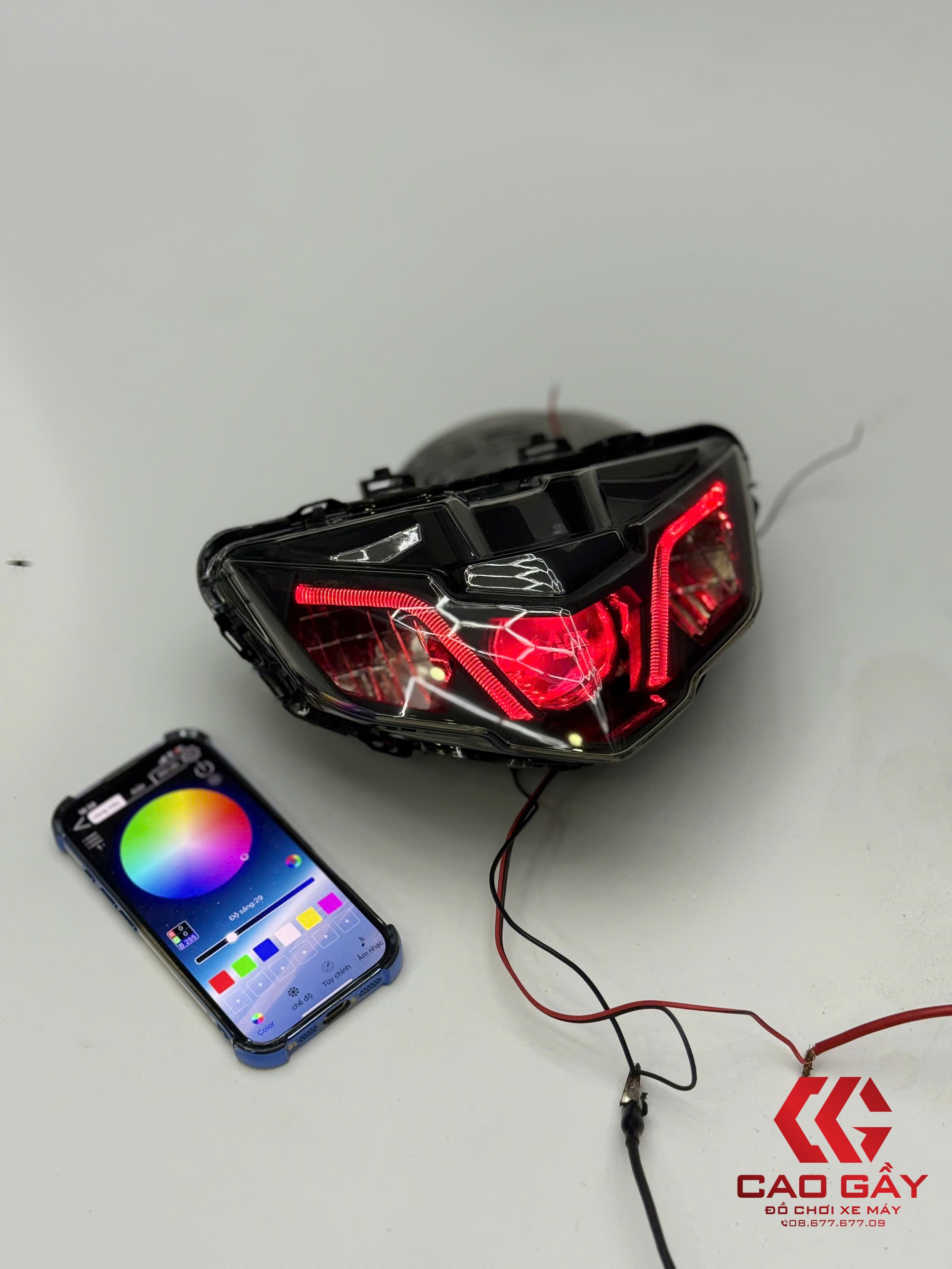 Pha Đèn Viền Ex150 Chỉnh App Bi 2.0 Black Titan