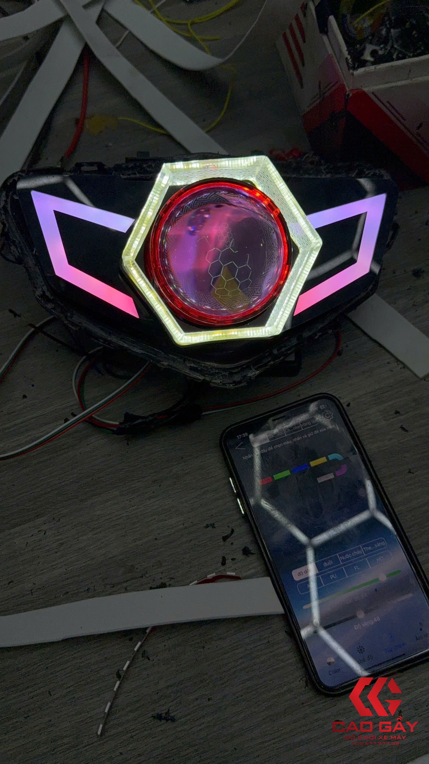 Pha đèn Ex150 2019  Bi 3.0 Kèm Audi